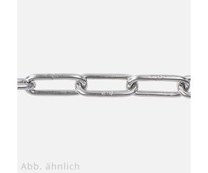 50 Meter Rundstahlkette - 4x32 mm - langgliedrig - Edelstahl A4