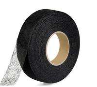 50 Meter Saumband zum Aufbügeln Schwarz Bügelband 30 mm Breit Bügelsaumband Selbstklebende Nahtband zum Reparieren Stoff, Gardinen,Hosen, Kleidung ohne nähen Iron on Hem Tape (50 M-3 cm Schwarzer)