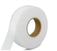50 Meter Saumband zum Aufbügeln Weiß Bügelband 30 mm Breit Bügelsaumband Selbstklebende Nahtband zum Reparieren von Stoff, Gardinen, Hosen, Kleidung ohne nähen Iron on Hem Tape (50 M-3 cm Weiss)
