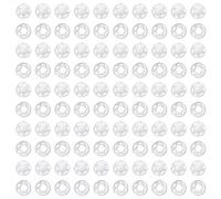 50 Paar Kunststoffknöpfe, Transparente Knöpfe, Verschlussknöpfe, Unsichtbare Nähknöpfe, Druckknöpfe Für Kleidung, DIY-Nähzubehör