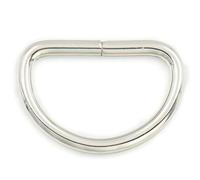 50 pcs 2,5 cm 25 mm Metall flach D Dee Ringe D Gurtband D Schnalle NICKEL