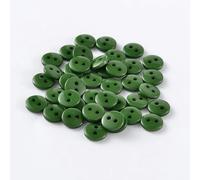 50 Premium Harzknöpfe 12,5mm (1,25cm) grün, dunkelgrün rund Zweilochknöpfe a 1mm je Loch - 2-Loch-Knöpfe Harz Knopf zum Annähen nähen aufnähen basteln Bastelknöpfe Jackenknöpfe Mantelknöpfe