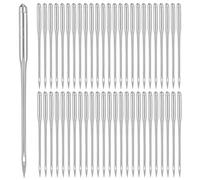 50 Stück 100/16 Hochleistungs Nähmaschinennadeln Nadeln Nähmaschine Universal Nähmaschinennadeln Legierung für Leder Jeans Segeltuch und Stickereien Kompatibel mit Haushaltsnähmaschinen