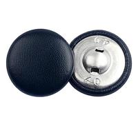 50 Stück 11-28mm Lederknöpfe mit dekorativer Schnalle, runder Schaft, Knöpfe, Kleidung, Nähverschluss, Zubehör, Marine, 15mm