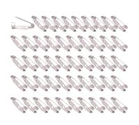 50 Stück Broschennadeln, sicherer Verschluss auf der Rückseite, Sicherheitsnadeln in Mehreren Größen für kreative Kunstprojekte und Nähbedarf, Zubehör, sicherer Verschluss auf der Rückseite