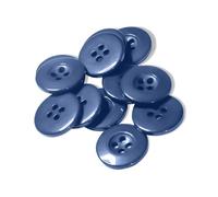 50 Stück marineblaue Nähknöpfe, 1,9 cm, 4 Löcher, runde Knöpfe, 30 l, Kunststoffknöpfe, poliert, glänzende Oberfläche, 19 mm, Uniform-Knöpfe für Jacke, Arbeitsuniformen, Arbeitskleidung, Schuloutfits,