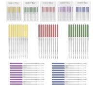 50 Stück Nähmaschinennadeln Universal Nähnadeln Nähmaschine Set Jersey Nadeln für Nähmaschine für Jeans Leder Stoffe 5 Größen 5 Farben