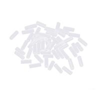 50 Stück Perlenketten, Anti-Verlust-Abdeckung, 1,5 cm, transparenter Kunststoff-Anhänger-Kettenschutz für Schmuckherstellung und Handwerk, sichere Befestigung verhindert Herunterfallen