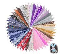 50 Stück Stoffreste zum Basteln, 20x20cm Stoffe zum Nähen Patchwork Stoff, Bedruckter Stoffpakete Baumwollstoff Patch Work für Kleidung, Vorhänge, Bettwäsche, DIY Basteln