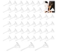 50 Stück transparente dreieckige Broschennadeln für Anstecker - T-Pins für Hochzeitsanstecker, Blumen, Knopfloch, Corsagen