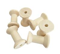 50 stücke 5 cm Vintage Natürliche Holz Leere Fadenspule Spulen Spule Werkzeug DIY Roller zum Nähen Handwerk Draht Band Hand