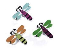 50 Stücke Mix Libelle Holzknöpfe Fit Nähen Scrapbooking Dekoration Bunte Clever