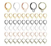 50-Teiliges 5-Farben-Ohrringzubehör, Set Zur Herstellung Von Ohrringen, Schmuckzubehör, Zubehör Zur Schmuckherstellung, Handgefertigtes DIY-Schmuck-Ohrringzubehör