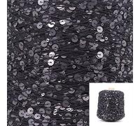 500 g/Stränge Baumwoll-Paillettengarn, 6 mm + 3 mm, Pailletten, Handstrickgarn, Faden, luxuriös, glitzernd, weiches Seil, DIY-Material
