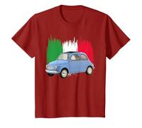 500 Oldtimer Flagge Italien Geschenk Papa Motoren T-Shirt