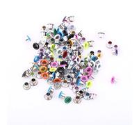500 Stücke Eyelets Metallösen 3mm Mischfarben Runde Form Scrapbooking Ösen für Lederhandwerk Taschen (Metallscheibe ist Nicht im Lieferumfang enthalten)