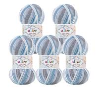 500g Baby-Wolle Strickgarn ALIZE Baby Best Batik Antipilling, unterschiedliche Farben