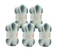 500g Baby-Wolle Strickgarn ALIZE Baby Best Batik Antipilling, unterschiedliche Farben