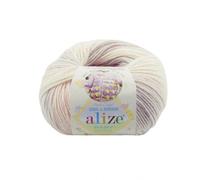 500g Baby-Wolle Strickgarn ALIZE Baby Wool Batik, unterschiedliche Farben, extra weich, 10x50g (6554)