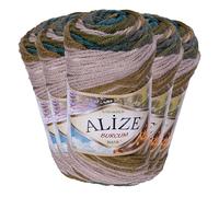 500g Strick-Garn ALIZE BURCUM Batik Strick-Wolle Handstrickgarn, Farbe wählbar