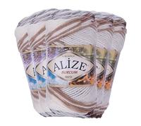 500g Strick-Garn ALIZE BURCUM Batik Strick-Wolle Handstrickgarn, Farbe wählbar