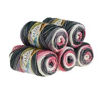 500g Strick-Garn ALIZE BURCUM Batik Strick-Wolle Handstrickgarn, Farbe wählbar, Farbe:1602