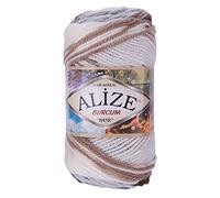 500g Strick-Garn ALIZE BURCUM Batik Strick-Wolle Handstrickgarn, Farbe wählbar, Farbe:5742
