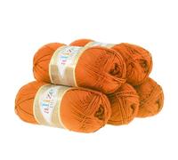 500g Strickgarn ALIZE DIVA - Häkelgarn Wolle Sommer Stricken Häkeln, Farbe:120 hellorange