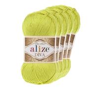 500g Strickgarn ALIZE DIVA - Häkelgarn Wolle Sommer Stricken Häkeln