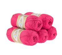 500g Strickgarn ALIZE DIVA - Häkelgarn Wolle Sommer Stricken Häkeln, Farbe:149 fuchsia pink