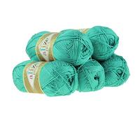 500g Strickgarn ALIZE DIVA - Häkelgarn Wolle Sommer Stricken Häkeln, Farbe:610 jadegrün