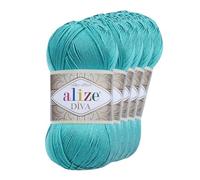 500g Strickgarn ALIZE DIVA - Häkelgarn Wolle Sommer Stricken Häkeln