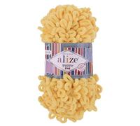 500g Strickgarn ALIZE Puffy Fine Uni, stricken ohne Nadeln auch für Anfänger geeignet