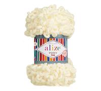 500g Strickgarn ALIZE Puffy Fine Uni, stricken ohne Nadeln auch für Anfänger geeignet