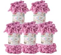 500g Strickgarn ALIZE Puffy Uni, stricken ohne Nadeln auch für Anfänger geeignet