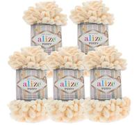 500g Strickgarn ALIZE Puffy Uni, stricken ohne Nadeln auch für Anfänger geeignet