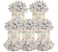 500g Strickgarn ALIZE Puffy Uni, stricken ohne Nadeln auch für Anfänger geeignet