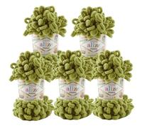 500g Strickgarn ALIZE Puffy Uni, stricken ohne Nadeln auch für Anfänger geeignet