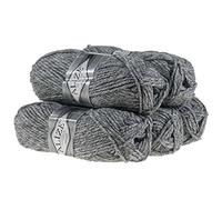 500g Strickgarn Strickwolle Alize Superlana Maxi 25% Wolle, Farbwahl, Farbe:801 grau meliert