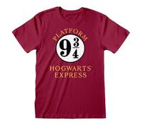 5055910334627 Heroes Inc.EU Harry Potter Hogwarts Express Purple T-Shirt M Weinrot