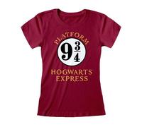 5055910335570 Heroes Inc.EU Harry Potter Hogwarts Express Womens Purple T-Shirt M Weinrot