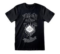 5055910345043 Heroes Inc.EU Harry Potter Marauders Map Black T-Shirt M Schwarz