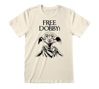 5056688572563 Heroes Inc.EU Harry Potter - Free Dobby T-Shirt XL Cremefarben Baumwoll - Natur