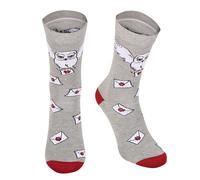 5056688584634 Heroes Inc.EU Harry Potter Hogwarts Letter (Grey Socks) L/XL Grau