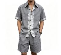 50er Jahre Mode Herren Anzug Business 20er 5XL Karierte Hemden Schurwolle Herbst Hosenlänge Jeansjacke Sets Lauftrainingsanzug Shorts Joggingoutfits Hose, 20er Herrenblazer Dünner Gebrandet Kleider