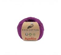 50g "Fair Cotton" - Farbe: 51 - purpur - 100% organische Baumwolle