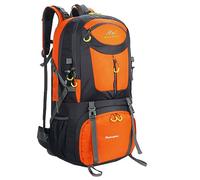 50L Sport Outdoor Rucksack, Travel Rucksack, Rucksack Wandern, ideal für Outdoor Sport, Wandern, Trekking, Camping Reisen, Bergsteigen. wasserdichte Bergsteigtasche, Reiseklettern Daypacks(Orange)