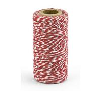 50m Baumwollgarn in Rot-Weiß | Wir machen Party.de |