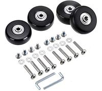 50MM Gepäck Koffer & Trolleys Räder Ersatz Rollen für Koffer Gummi Rollen Ersatzrädern Ersatz Wheels Rad für Trolley Samsonite Hartschalenkoffer Rollen mit kugellager Ersatzteile Reparatur Set