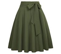 50s Rock Vintage Retro Rock a Linie Knielang Rock elegant rosa röcke BP561-3 XL